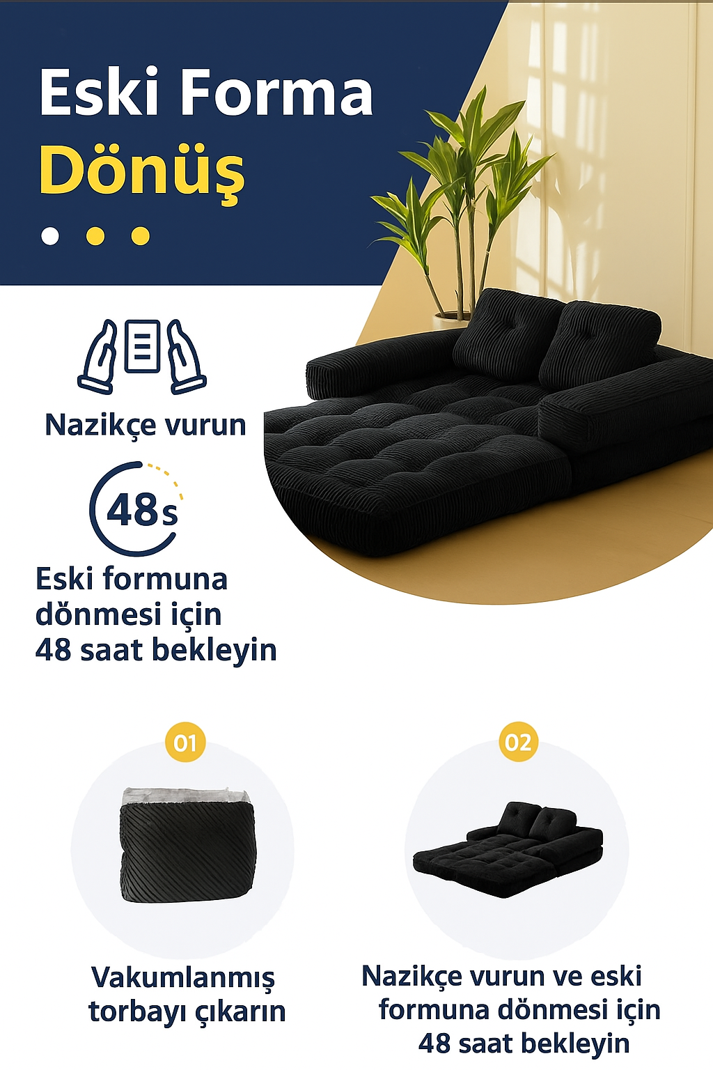 Kapri Yatak Kanepe Yeni Nesil Koltuk Pati dostu Kadife Kumaşlı